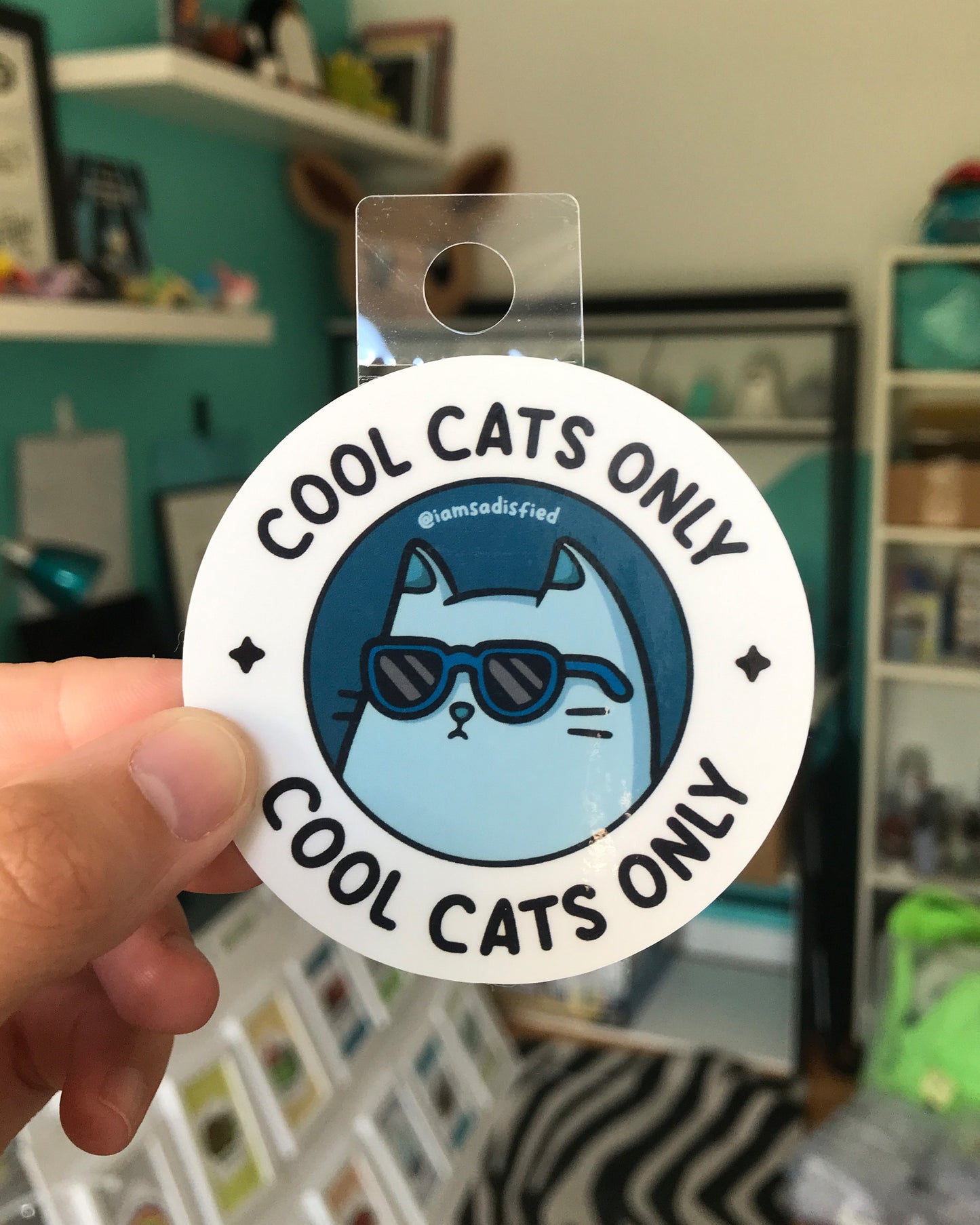 Cool Cats Only Sticker