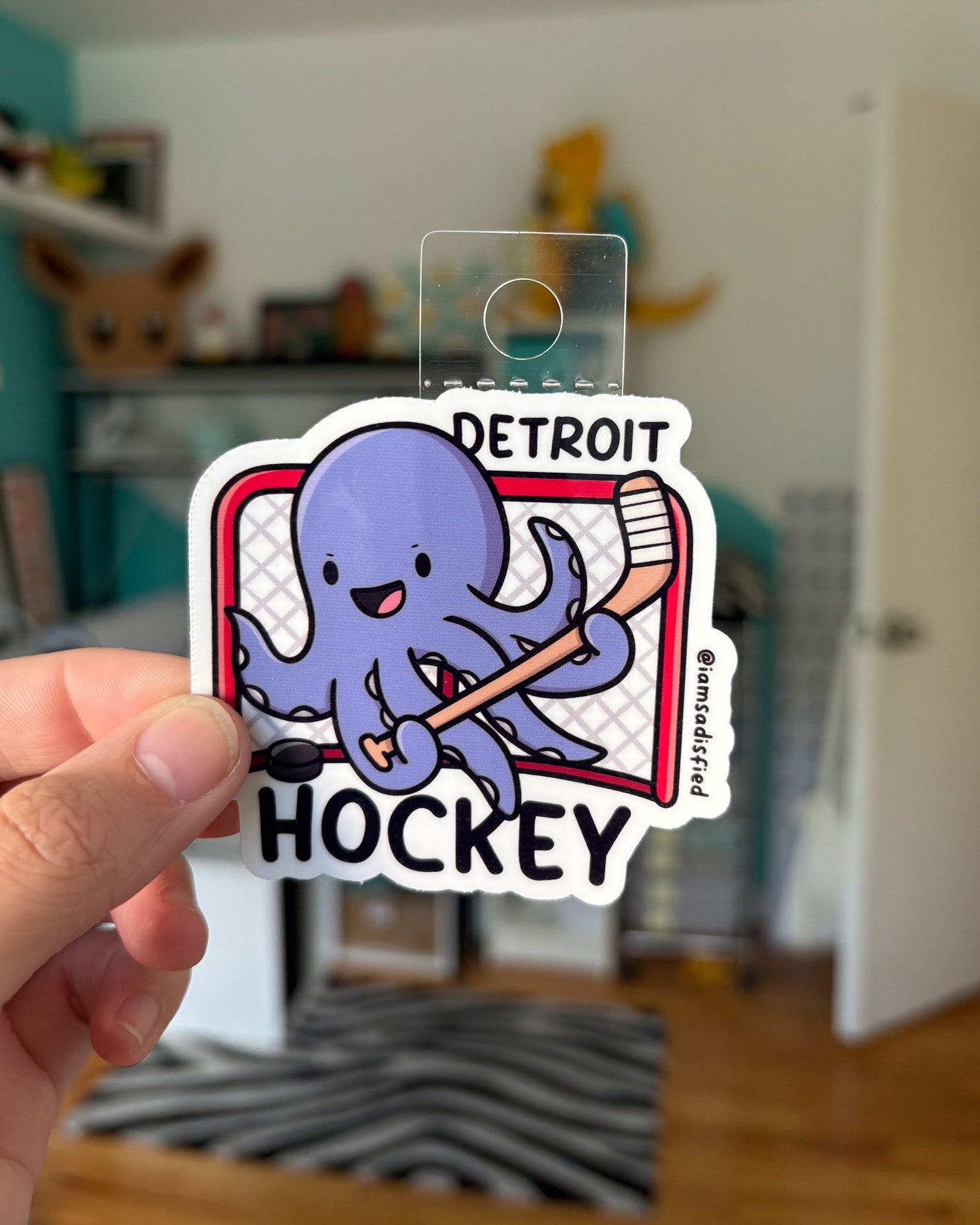 Michigan Hockey Octopus Sticker