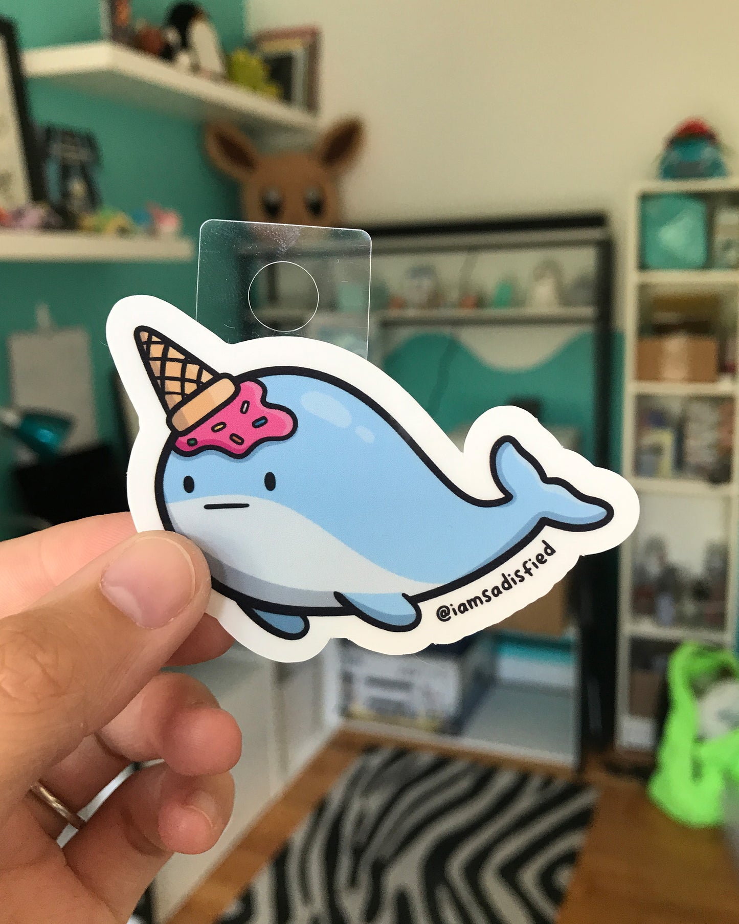 Ice Cream Narwhal Sticker
