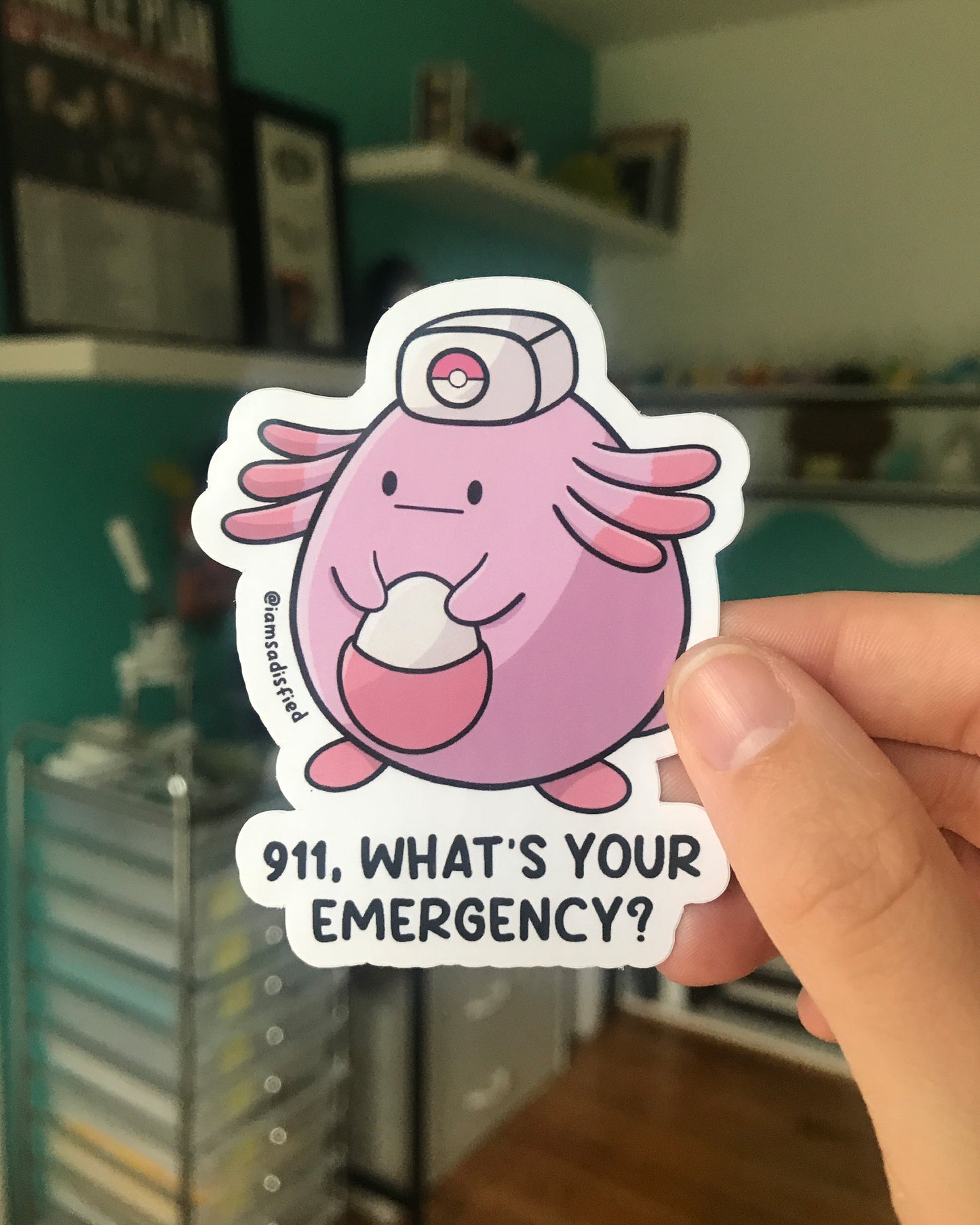 Chansey 911 Nurse Sticker
