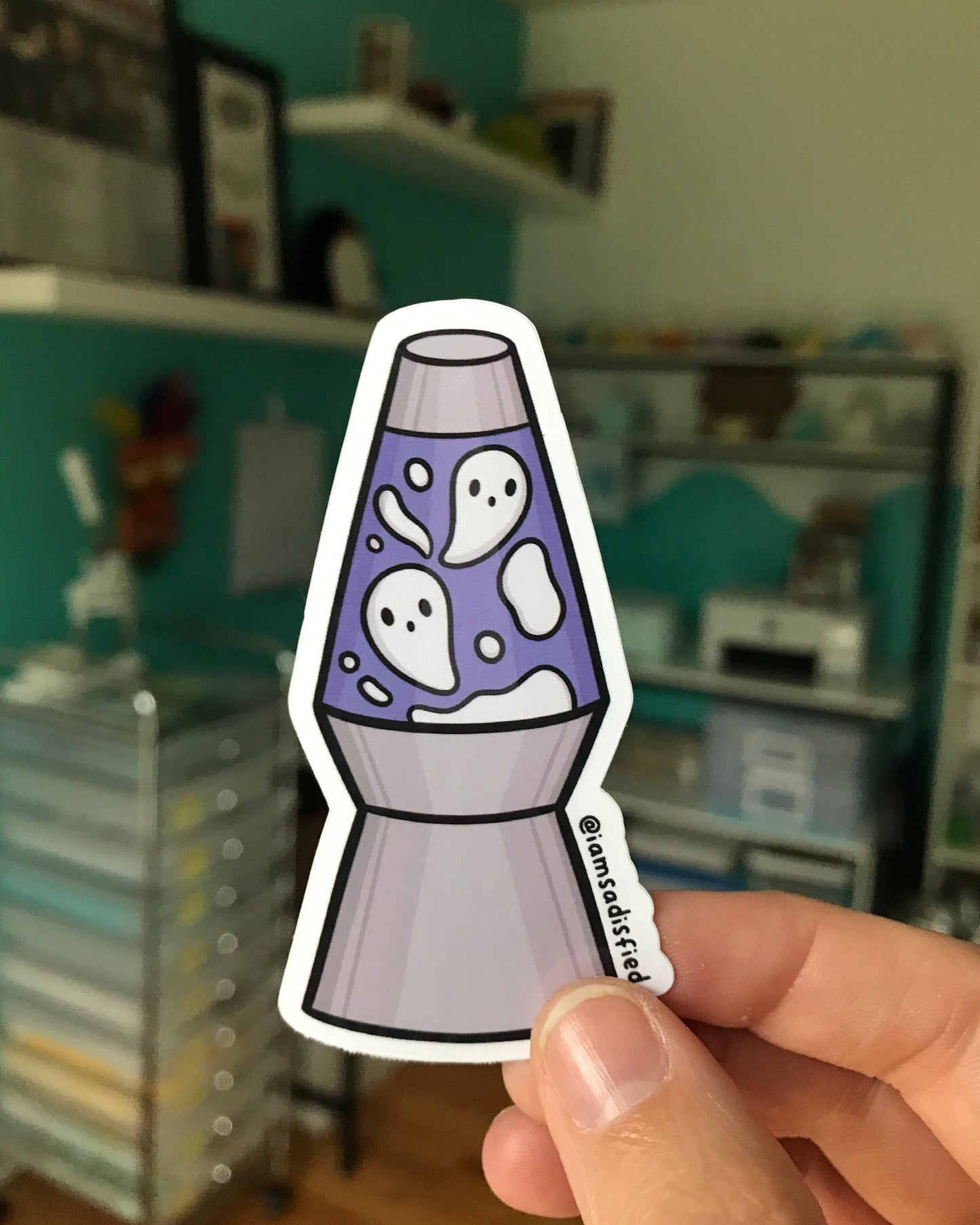 Ghosty Lava Lamp Sticker
