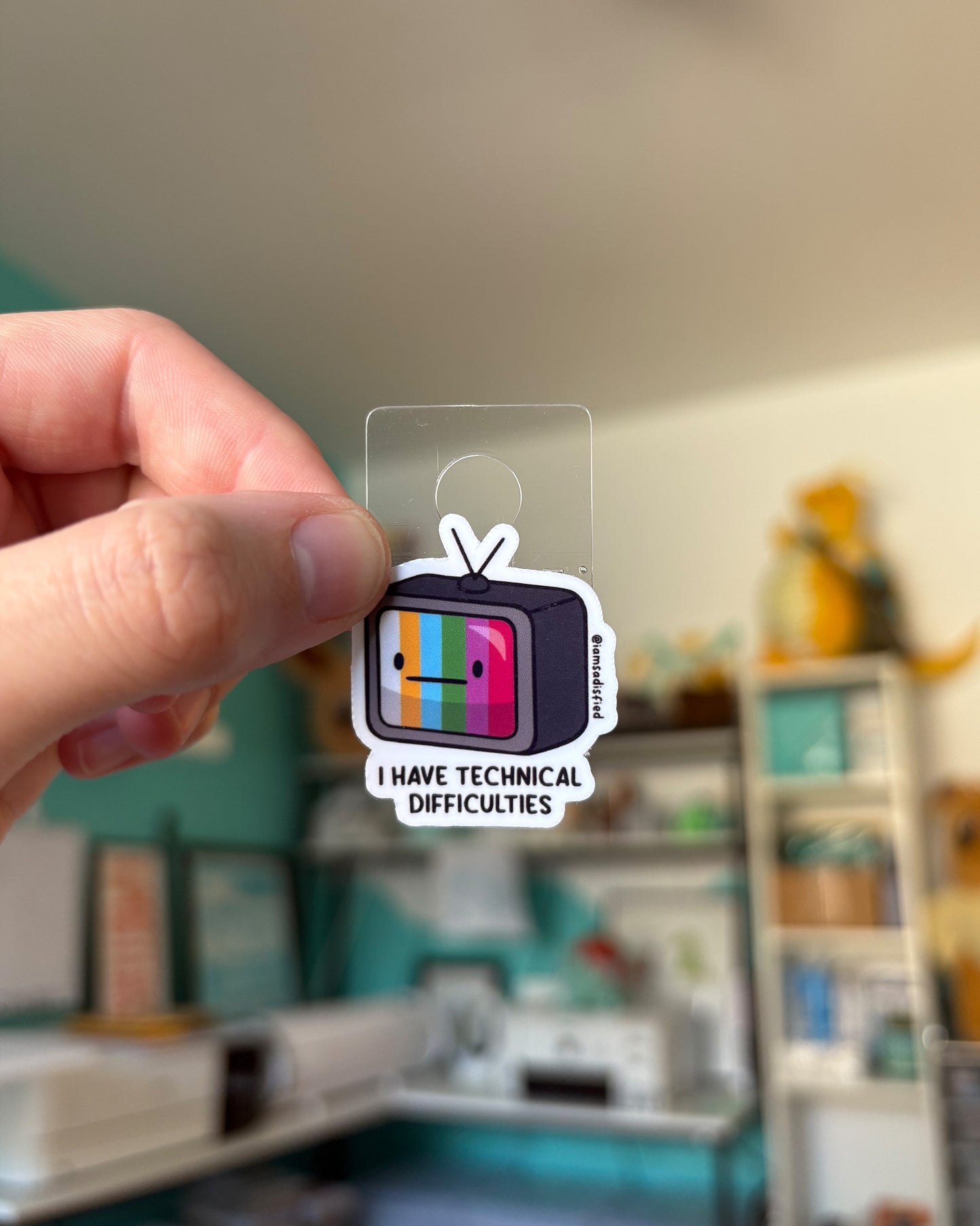 Technical Difficulties TV Mini Sticker