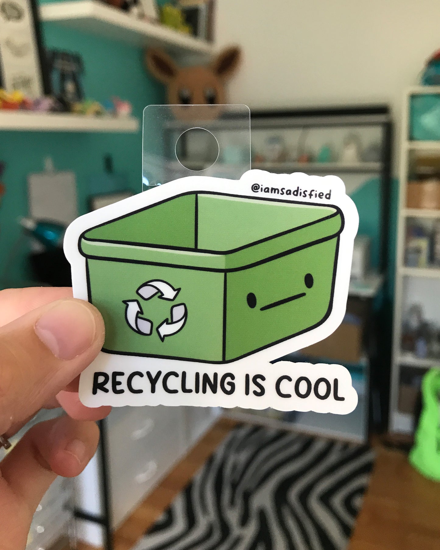 Recycling Is Cool Sticker