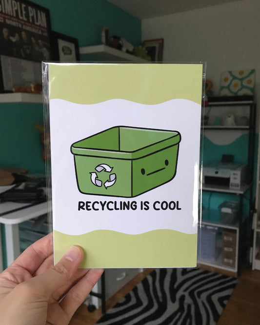 Recycling Is Cool 5x7 Print