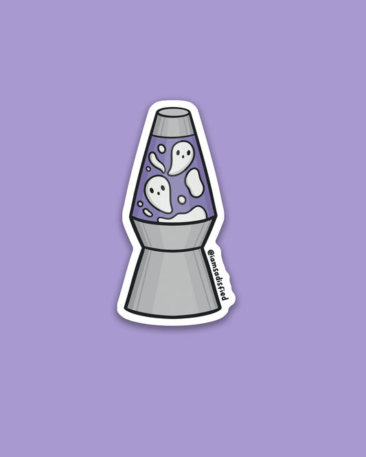 Ghosty Lava Lamp Sticker