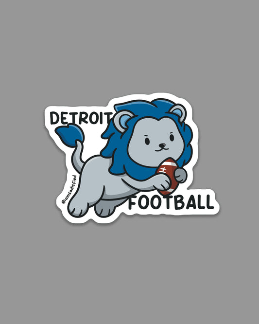 Michigan Football Cute Cat Sticker