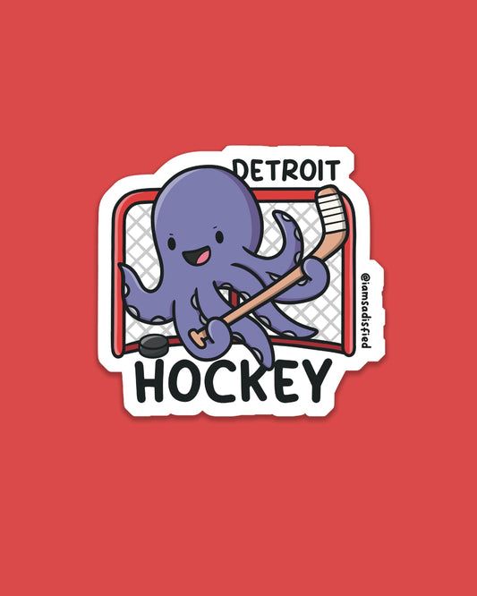 Michigan Hockey Octopus Sticker