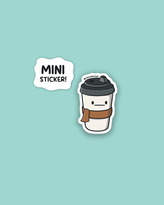 Coffee Cup Mini Sticker