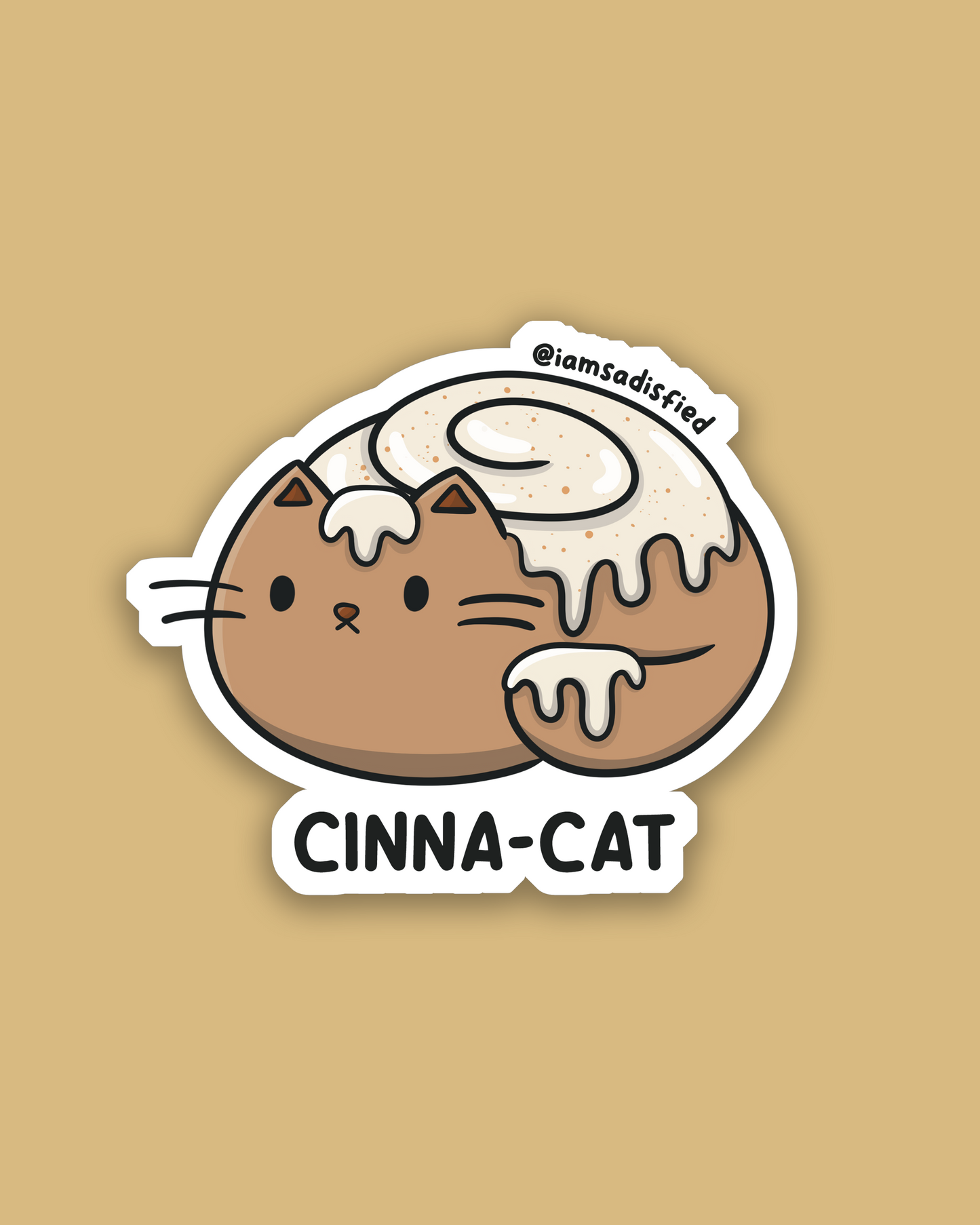 Cinna-cat Sticker