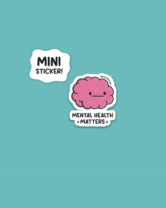 Mental Health Matters Mini Sticker