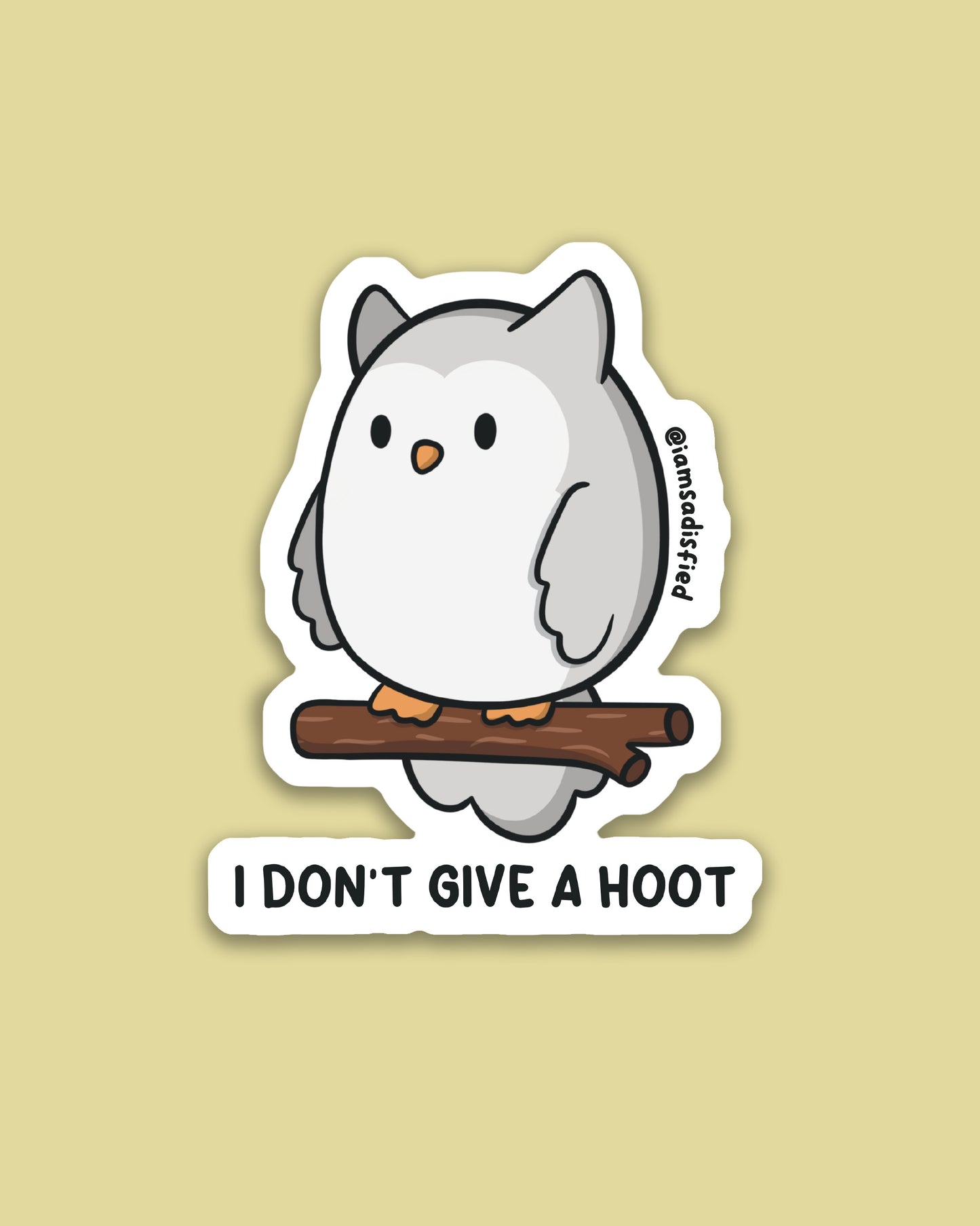 I Don't Give a Hoot Sticker
