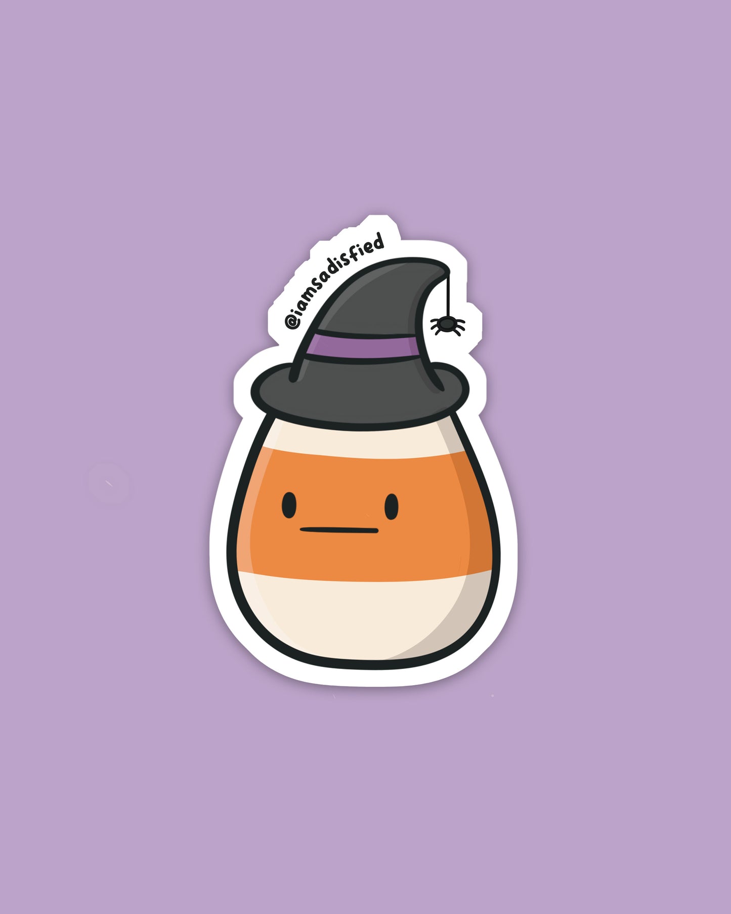 Candy Corn Witch Sticker
