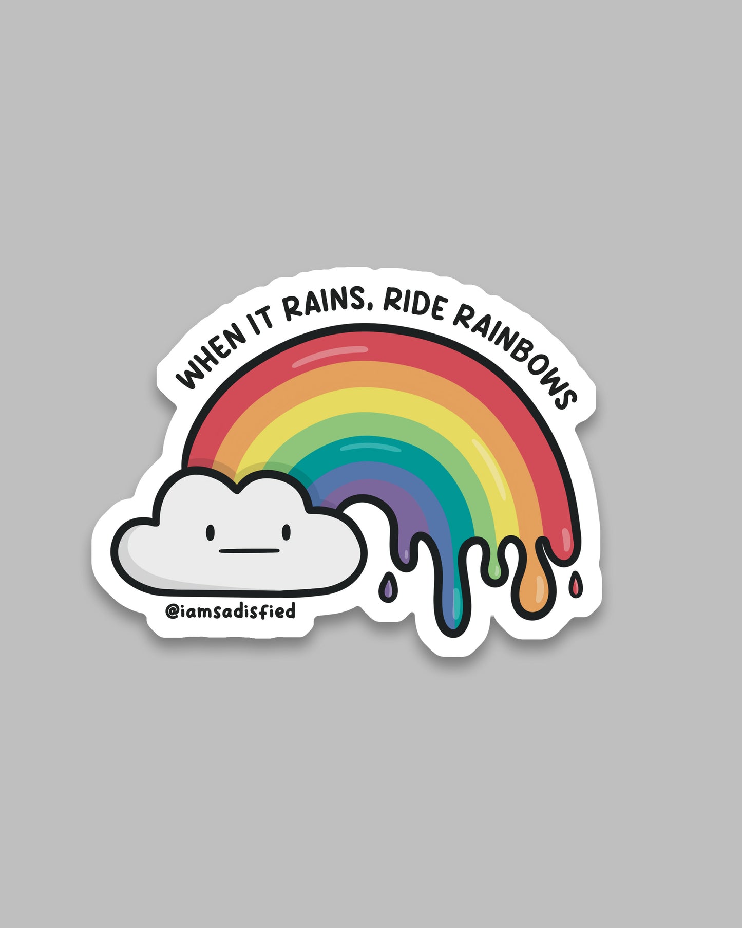 Ride Rainbows Sticker
