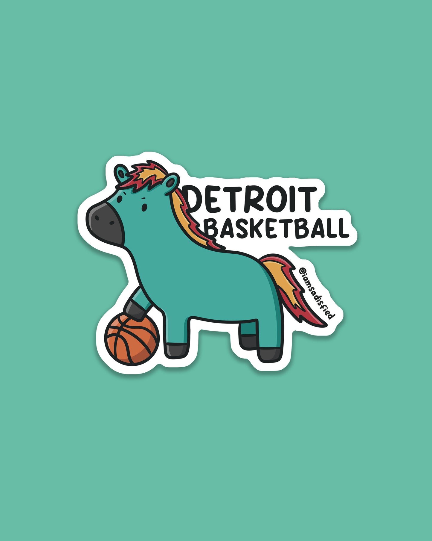 Michigan Basketball Sticker