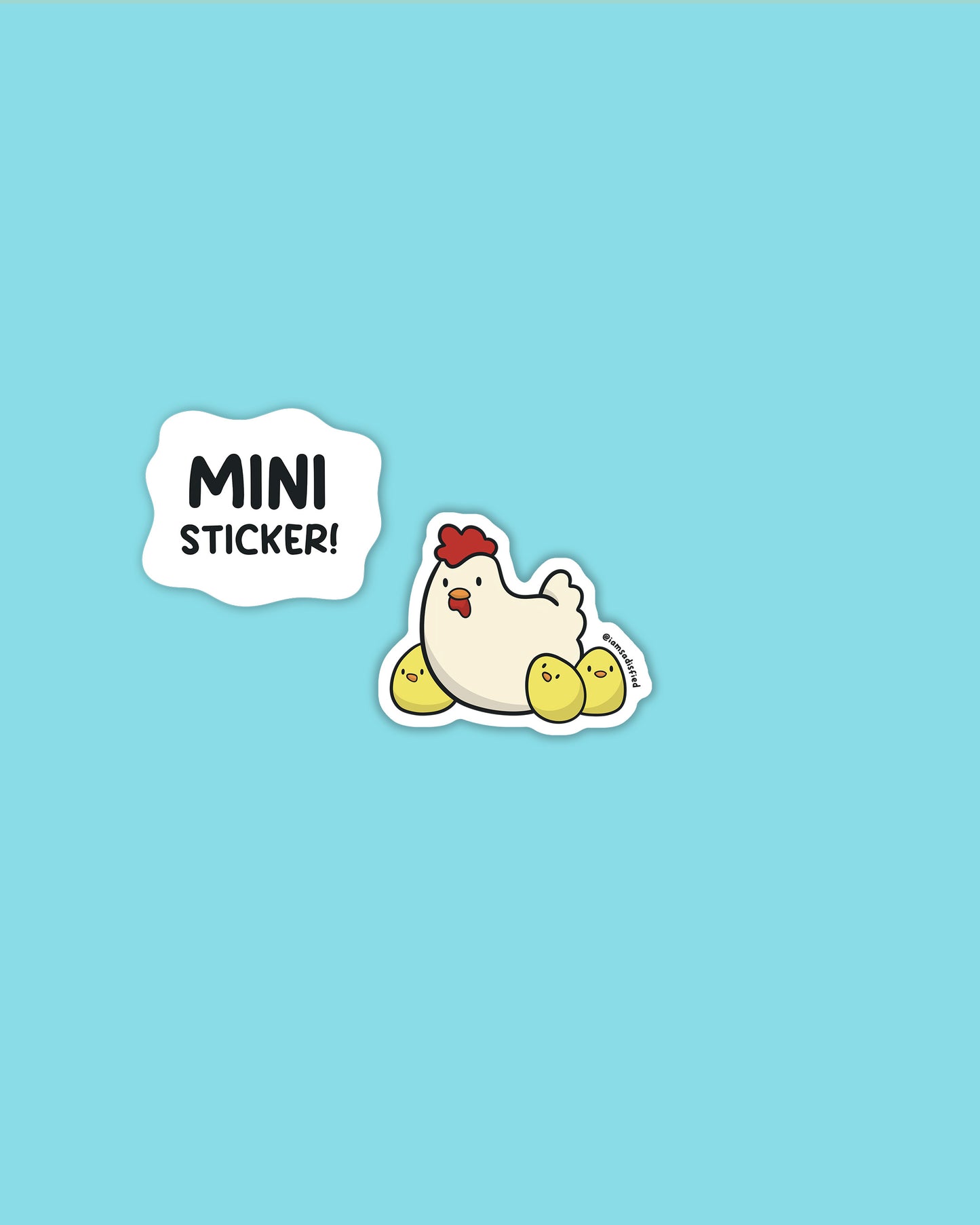 Chicken Family Mini Sticker