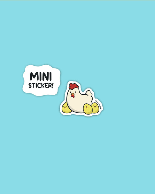Chicken Family Mini Sticker