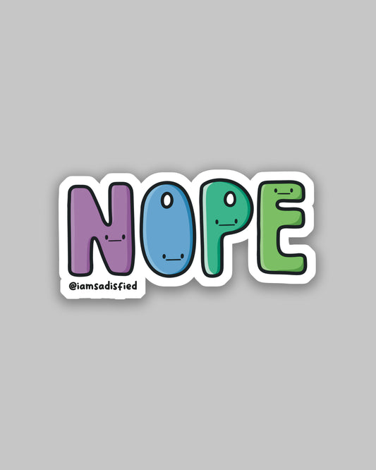 NOPE Sticker
