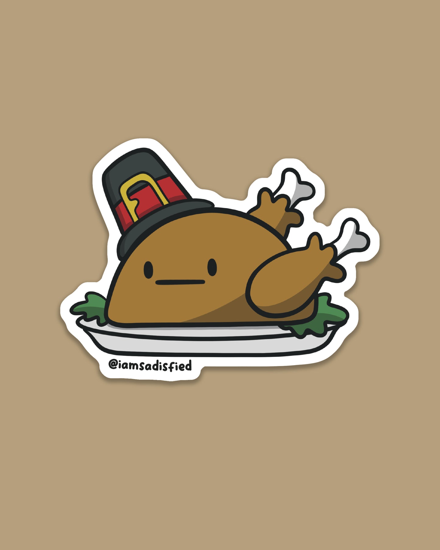 Turkey Pilgrim Sticker