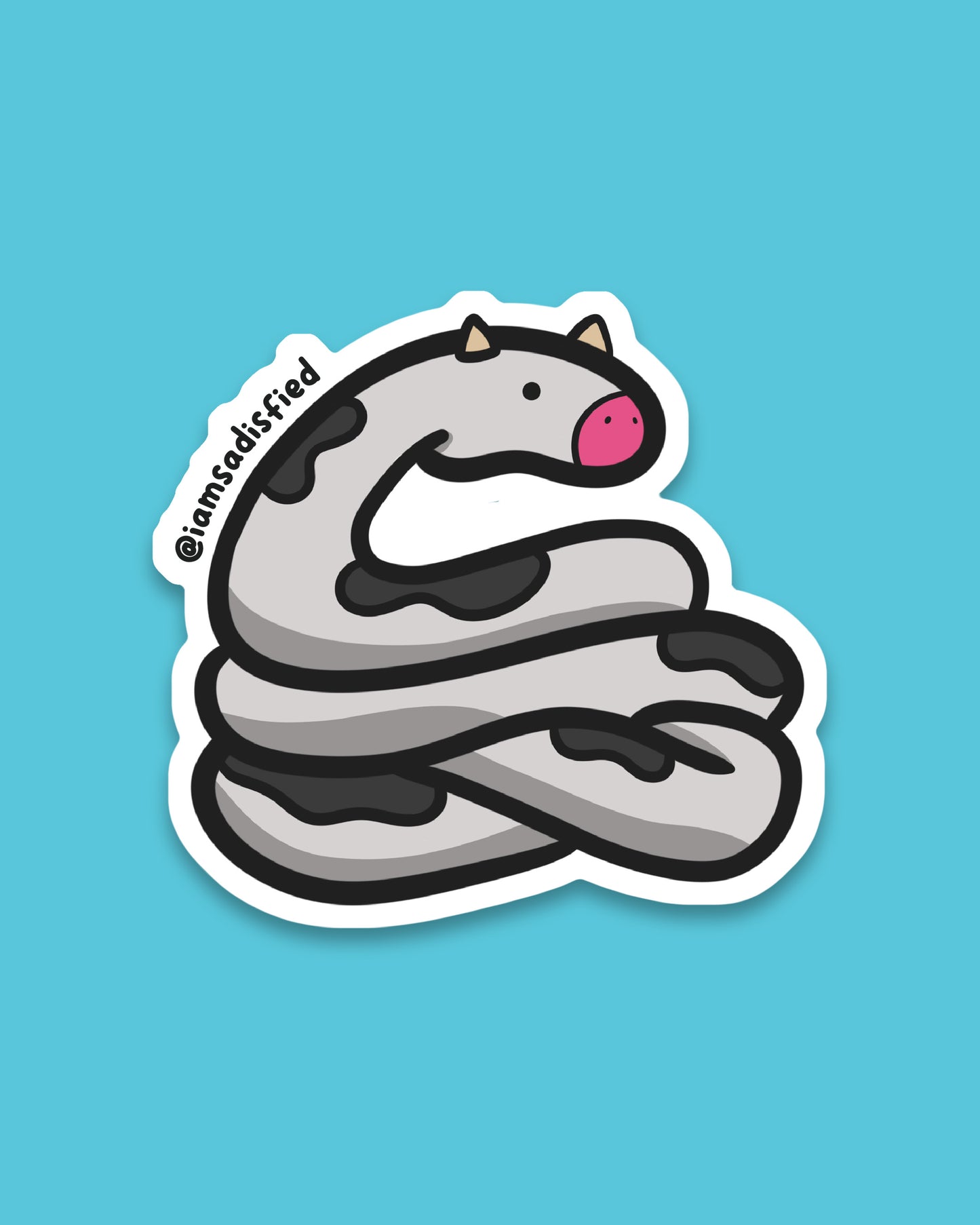 Cow Snake Sticker