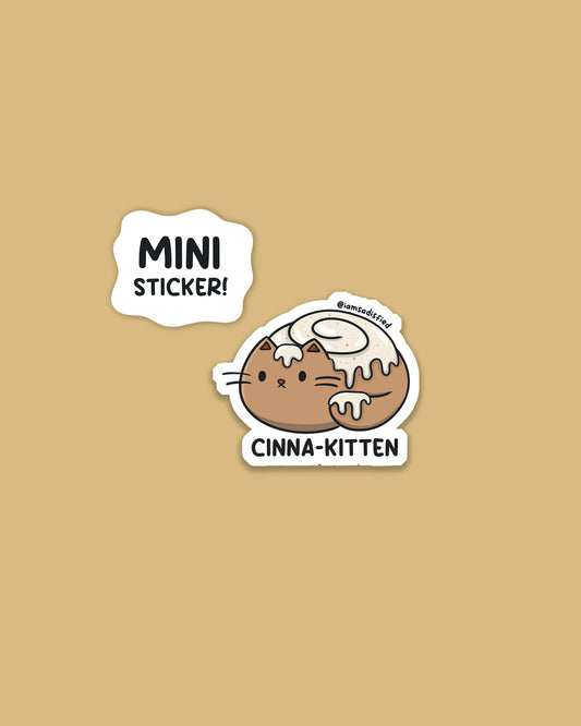 Cinna-kitten Mini Sticker