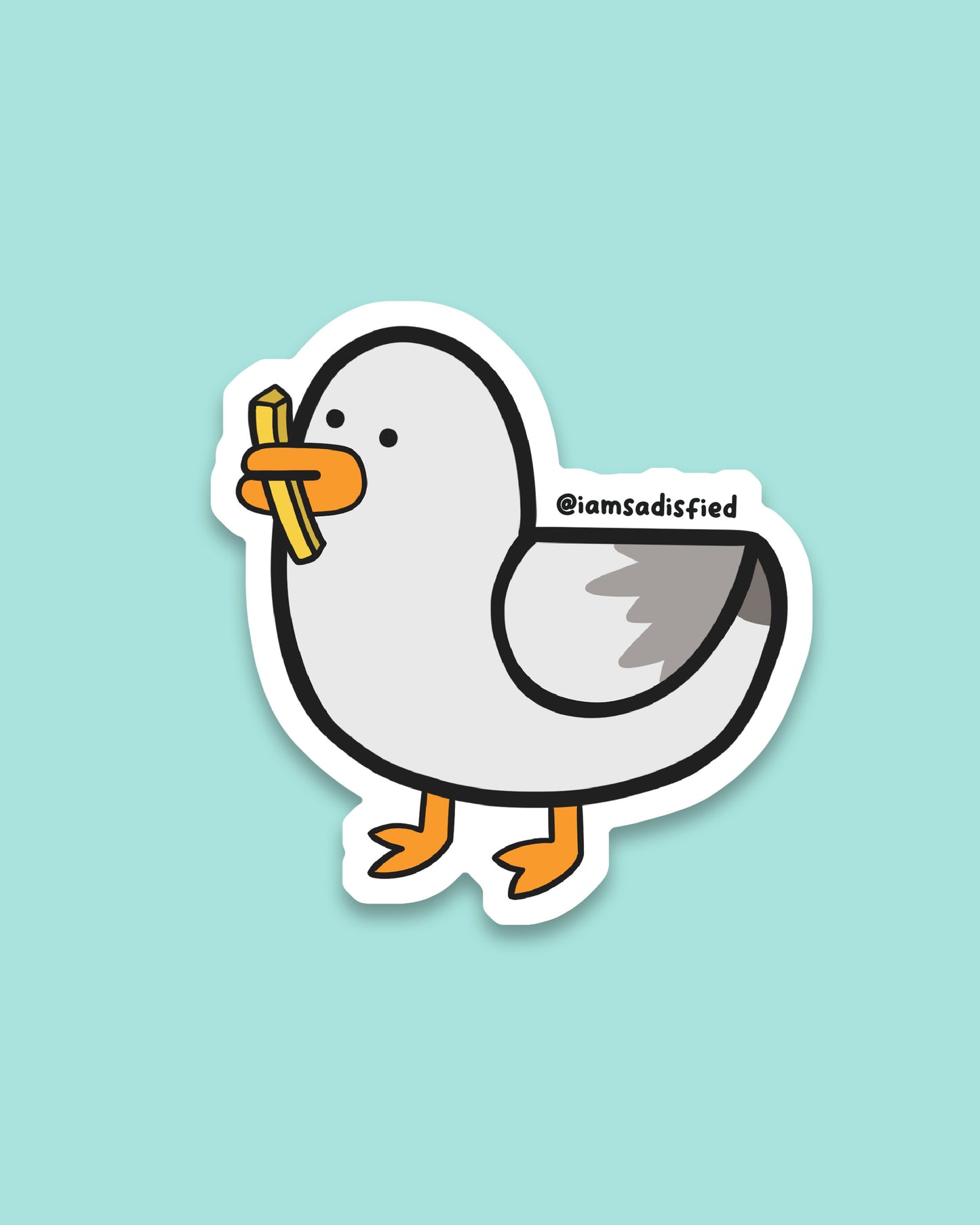 Seagull Fry to Go Sticker
