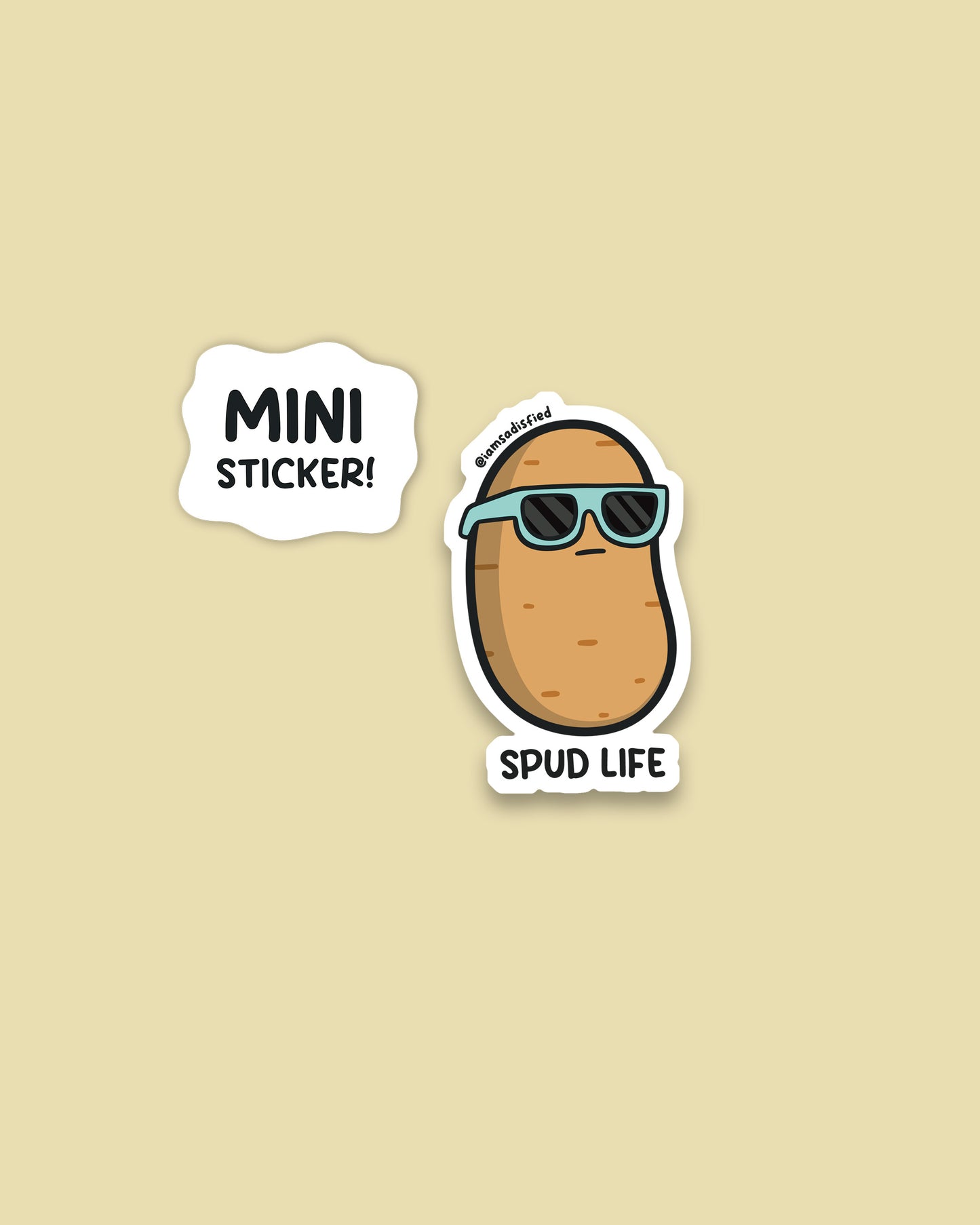 Spud Life Mini Sticker