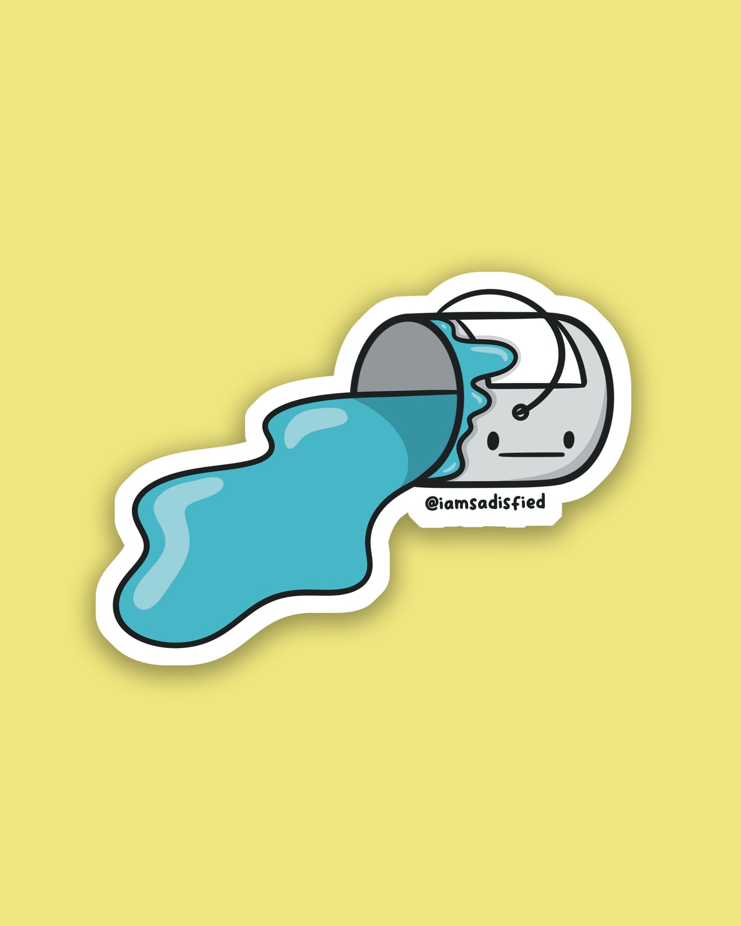 Paint Can Spilled Sticker