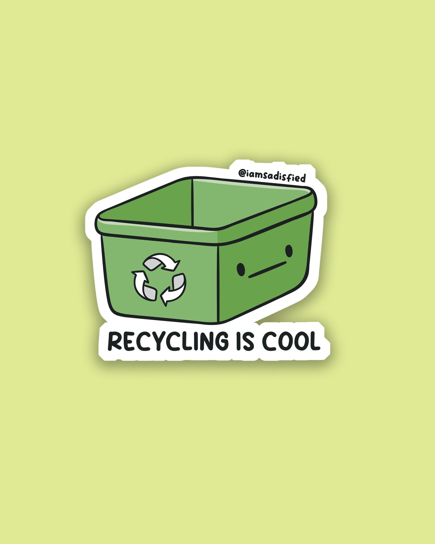 Recycling Is Cool Sticker