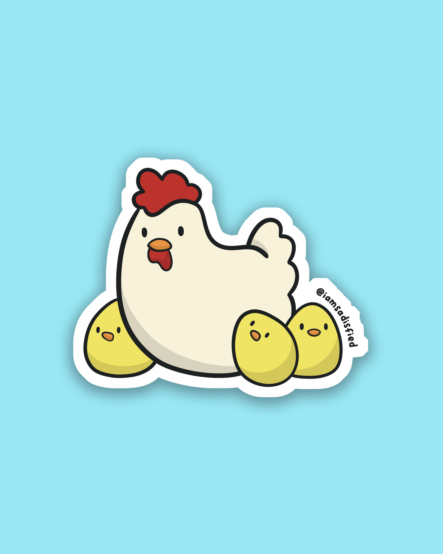 Chicken Family Sticker
