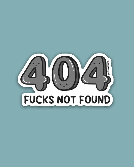 Fucks Not Found Sticker