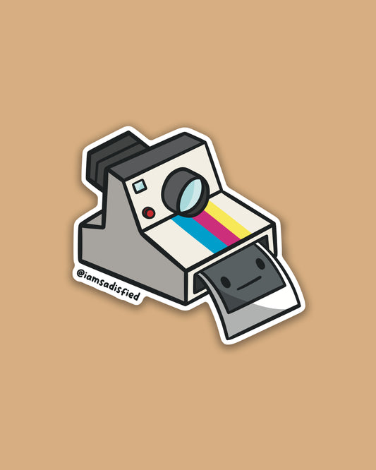 Old Polaroid Camera Sticker