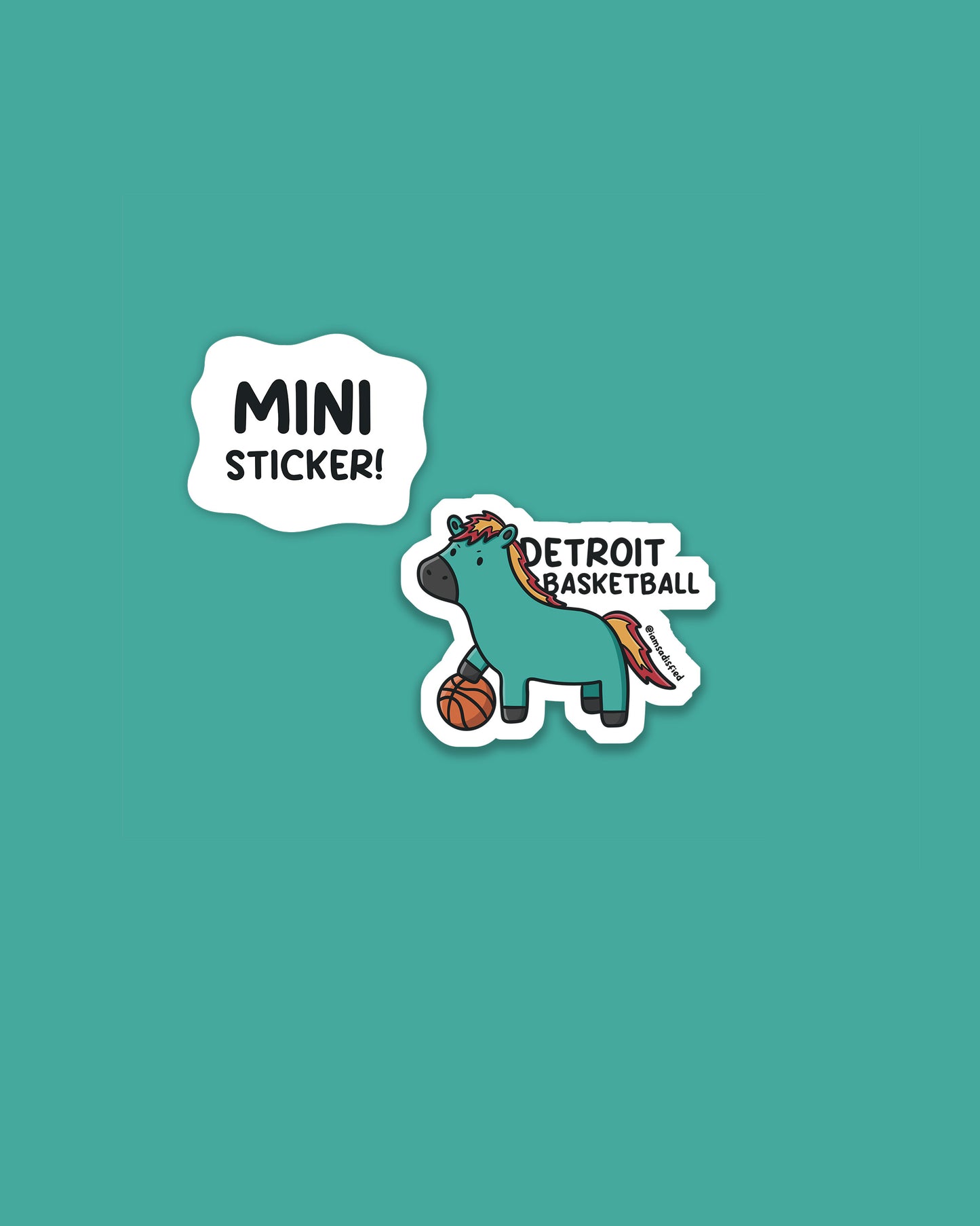 Michigan Basketball Mini Sticker