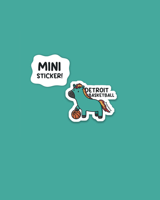 Michigan Basketball Mini Sticker