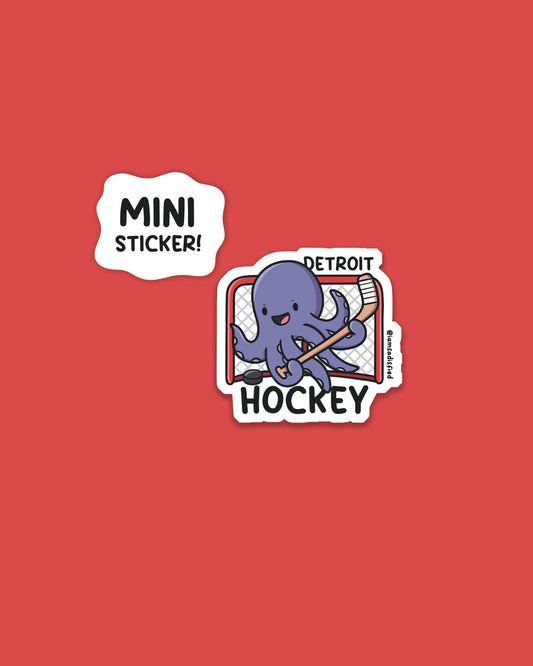 Michigan Hockey Mini Sticker