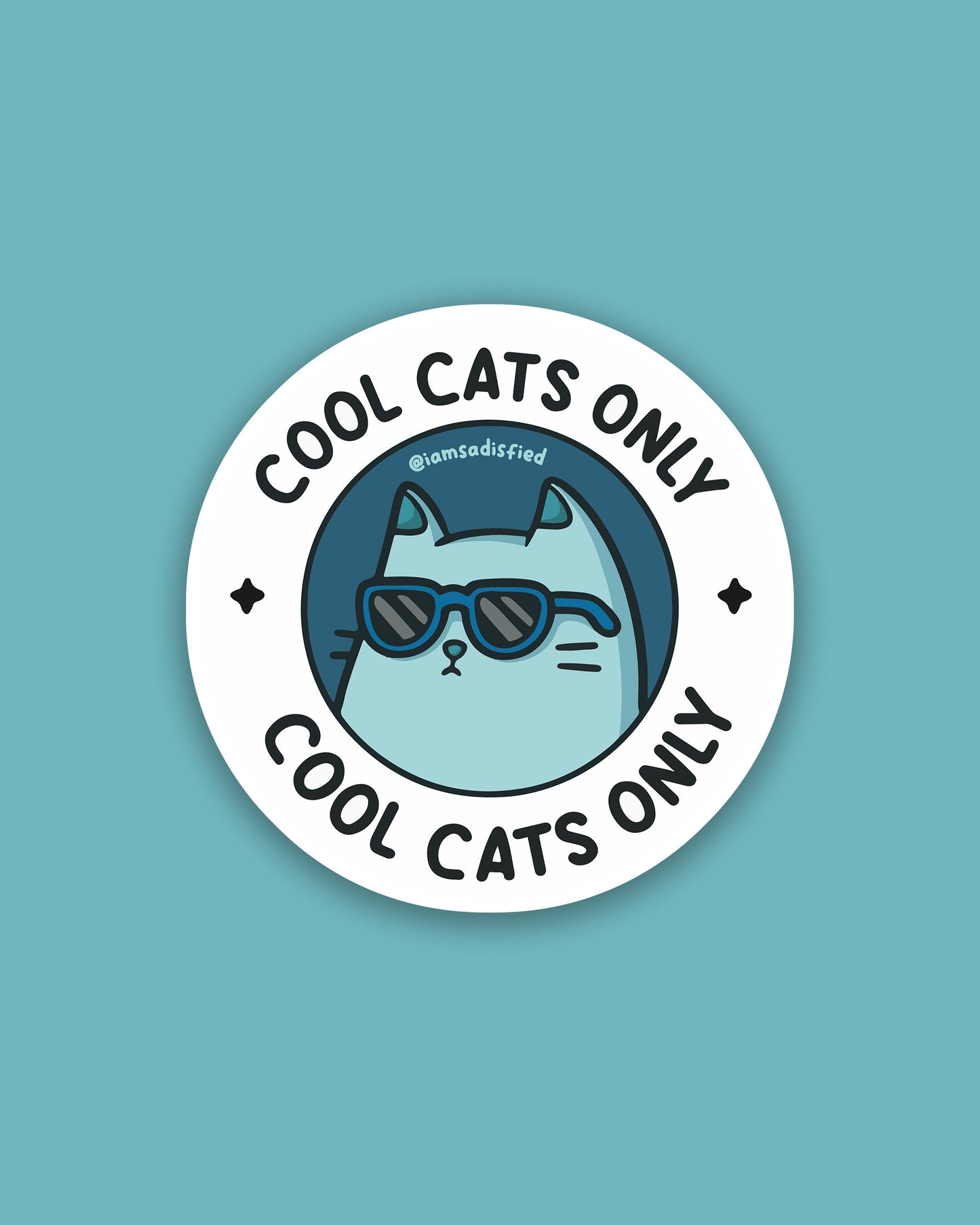 Cool Cats Only Sticker