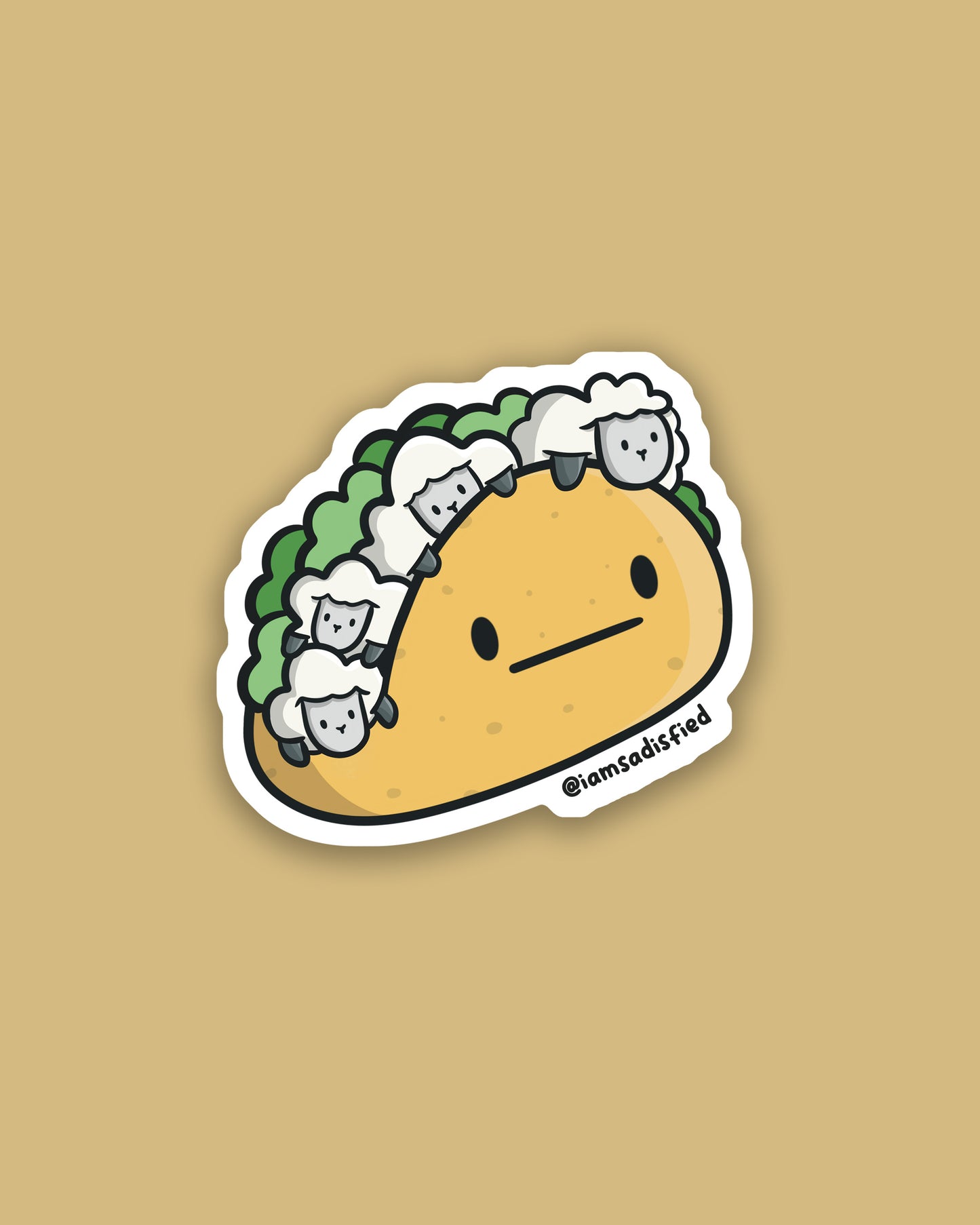 Sheep Taco Sticker