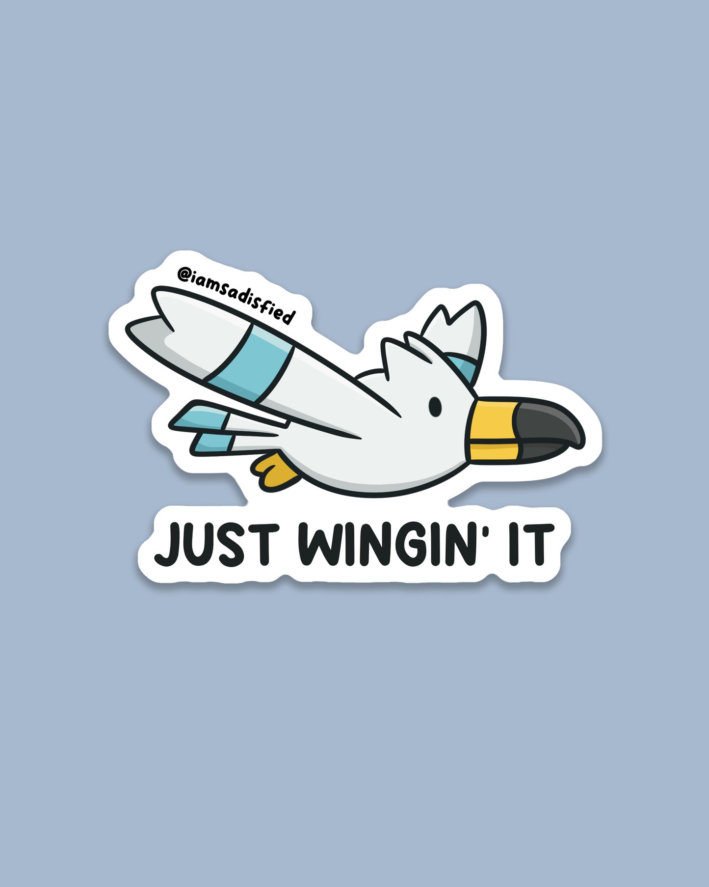 Just Wingin' It Sticker
