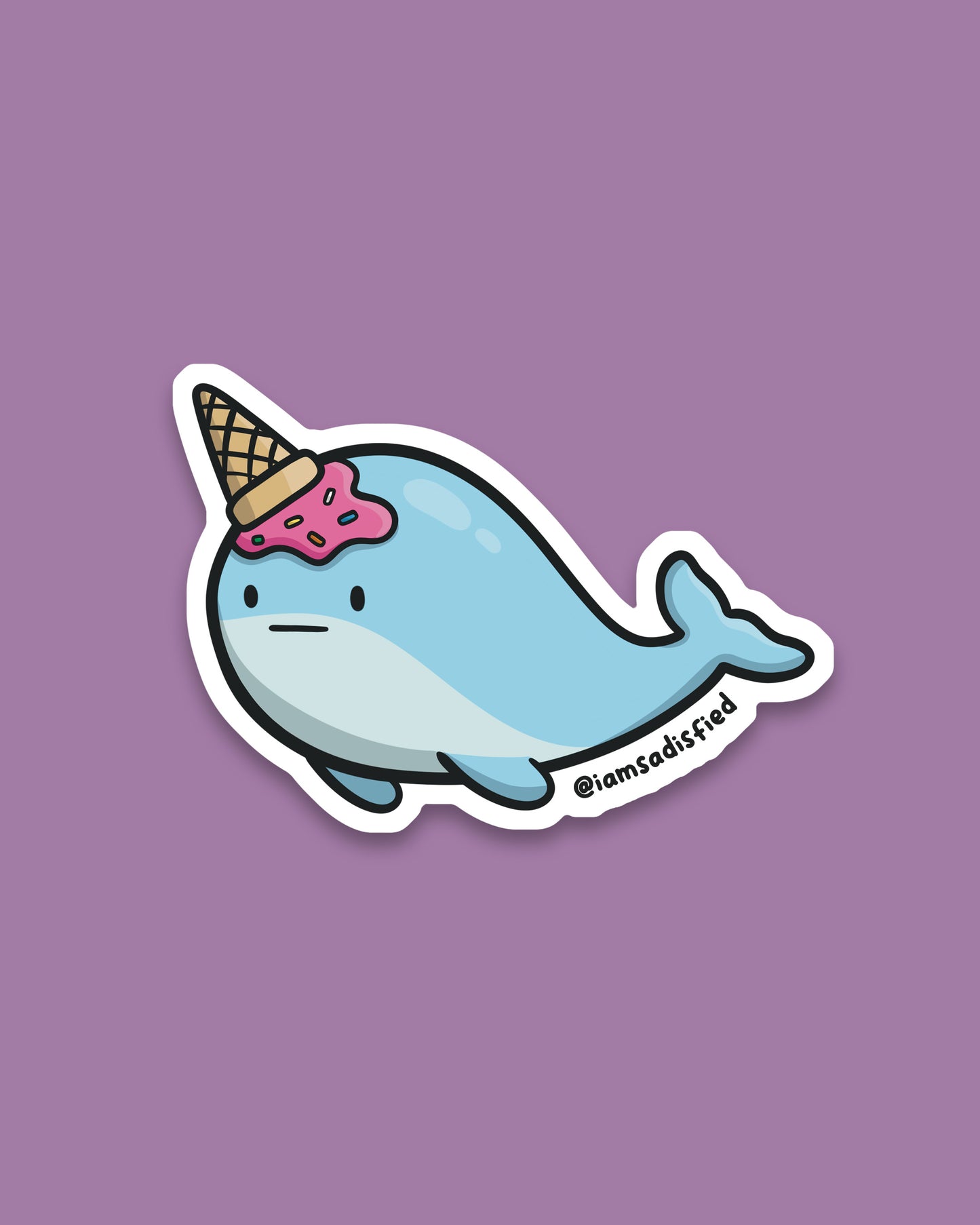 Ice Cream Narwhal Sticker