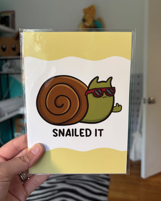 Snailed It 5x7 Print