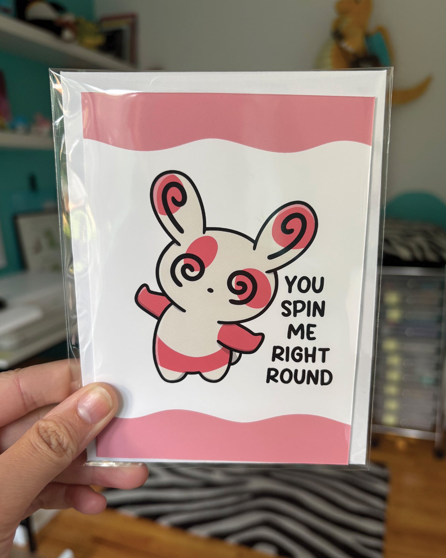 You Spin Me Right Round Greeting Card