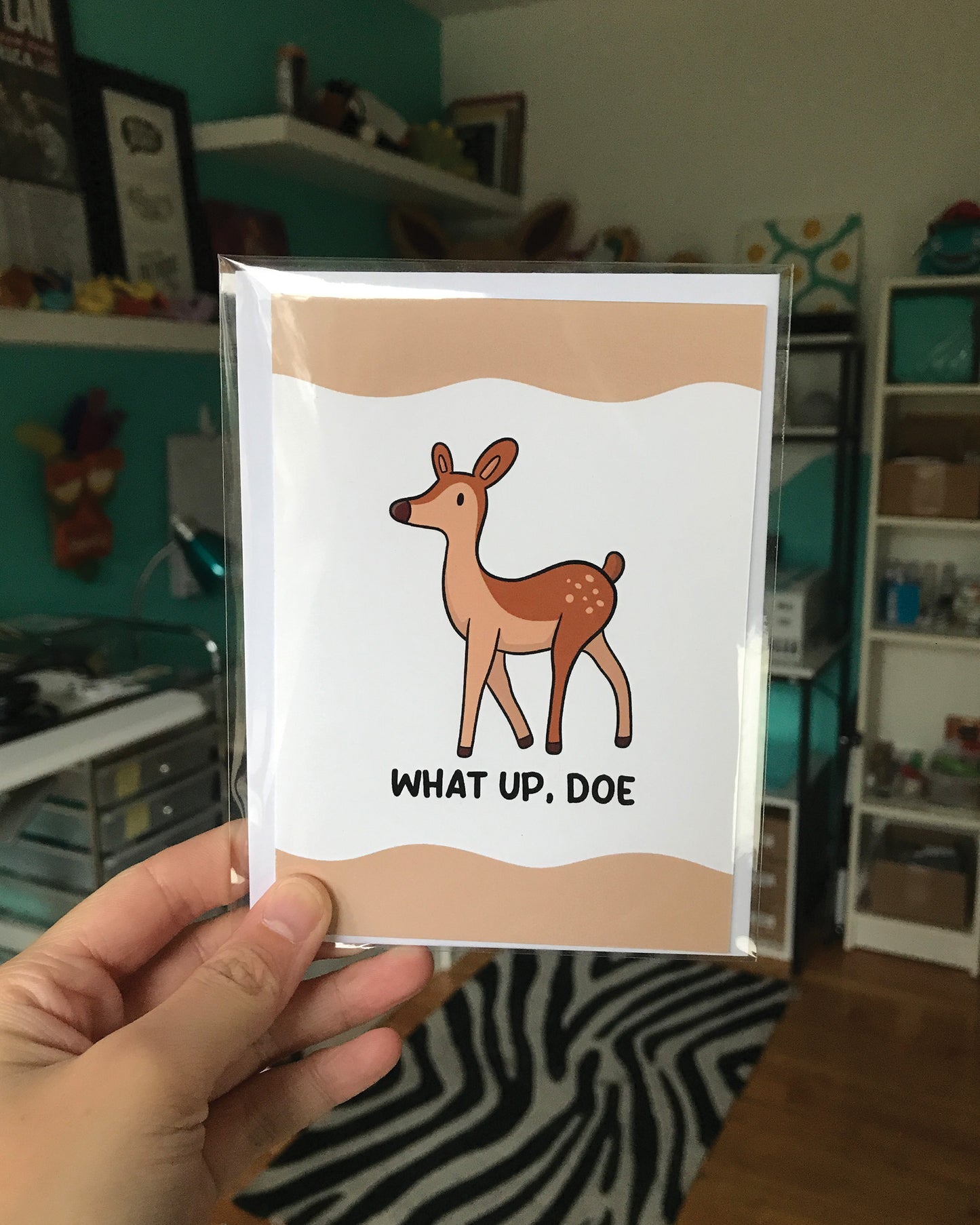 What Up Doe Greeting Card