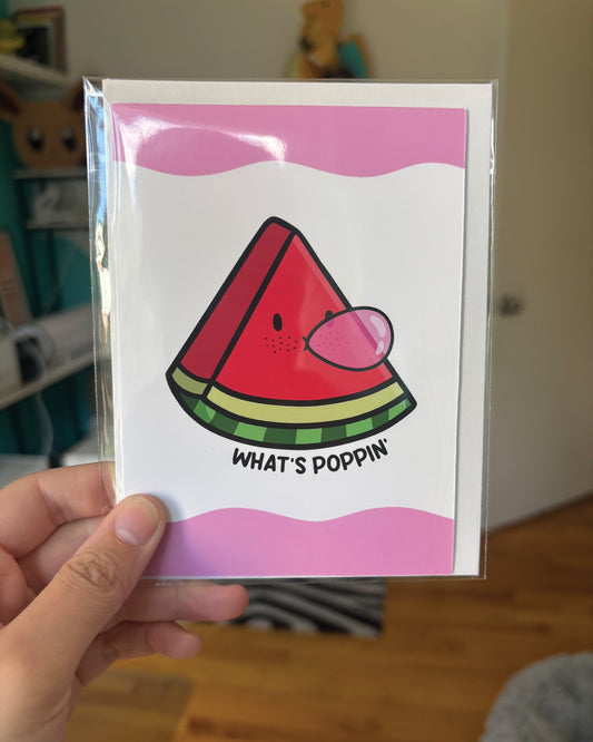 What's Poppin' Greeting Card
