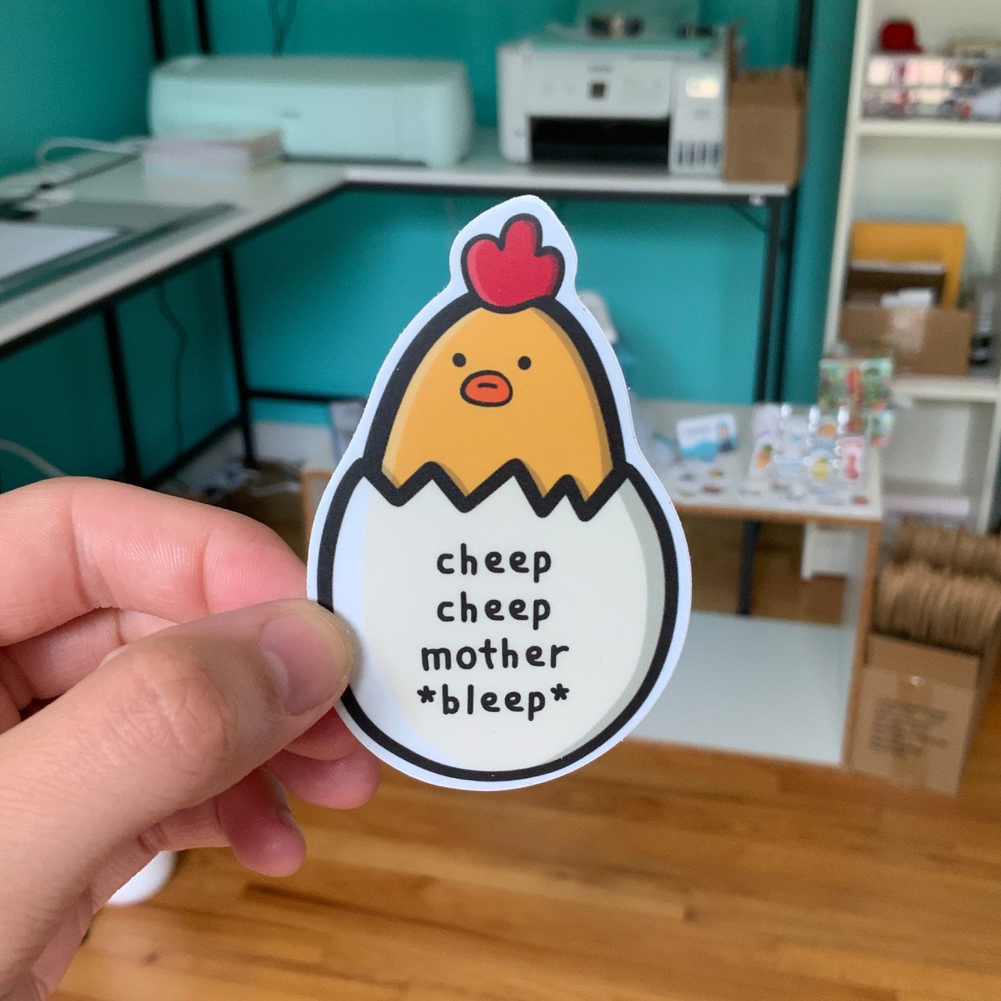 Cheep Cheep Mother Bleep Sticker