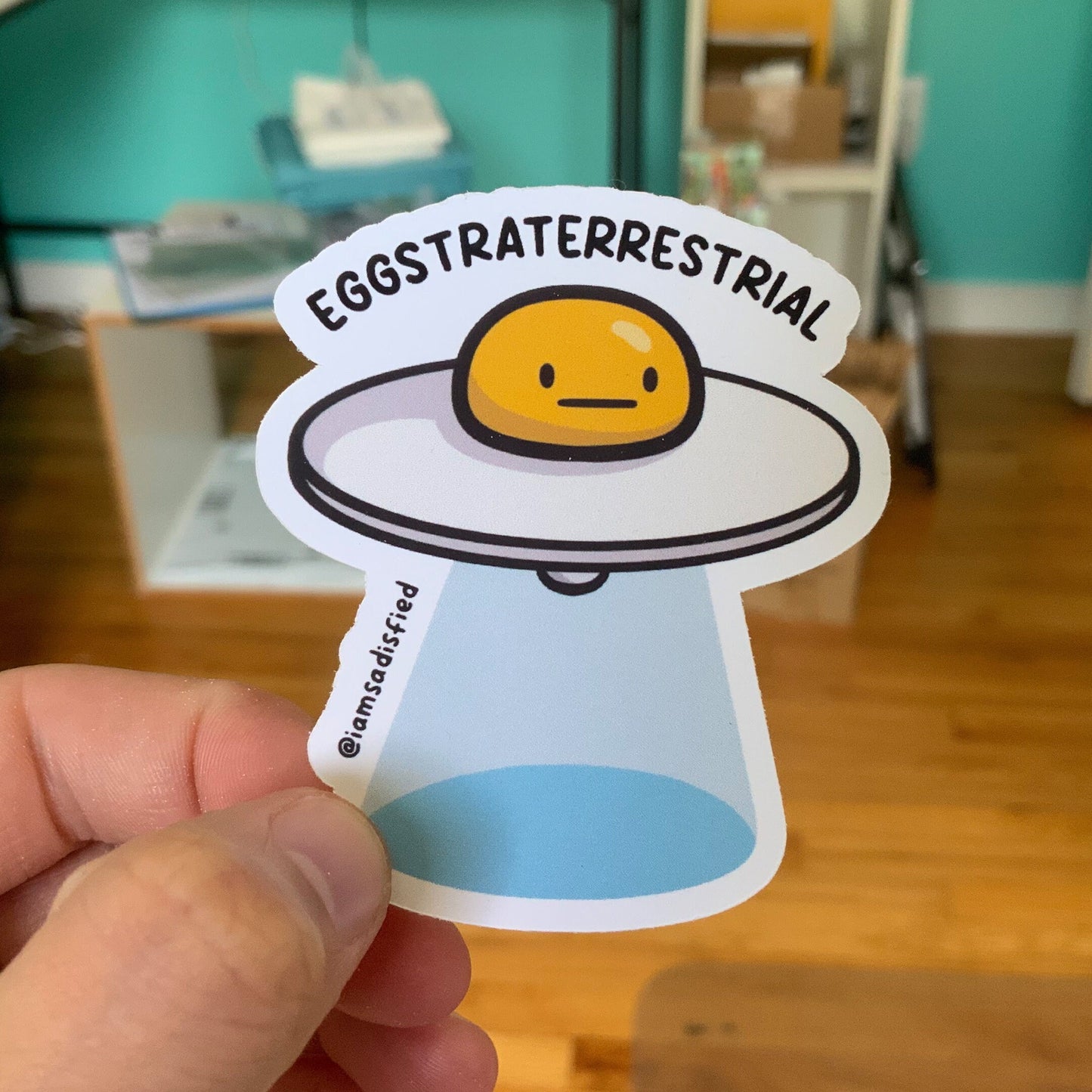 Eggstraterrestrial Sticker