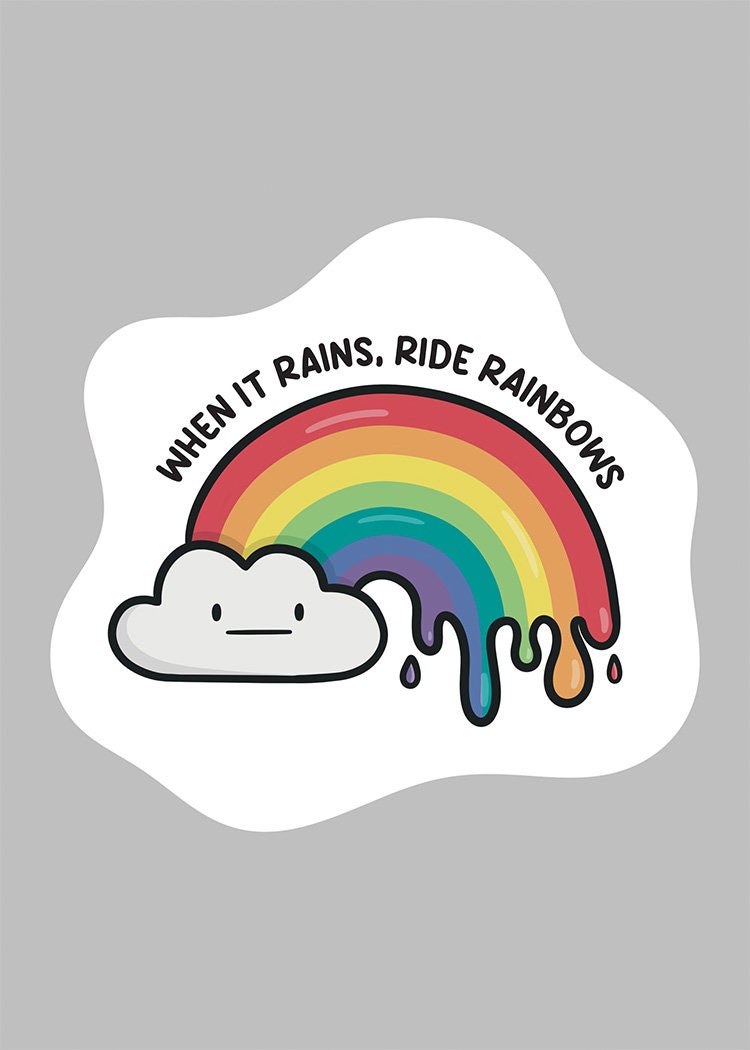 Ride Rainbows 5x7 Print