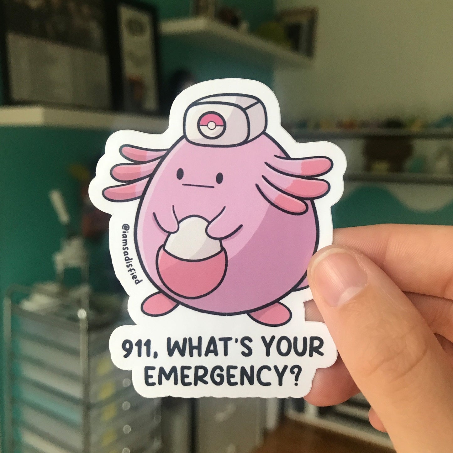 Chansey 911 Nurse Sticker