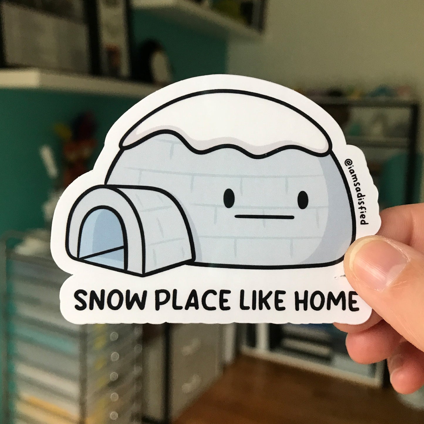 Snow Place Like Home Igloo Sticker