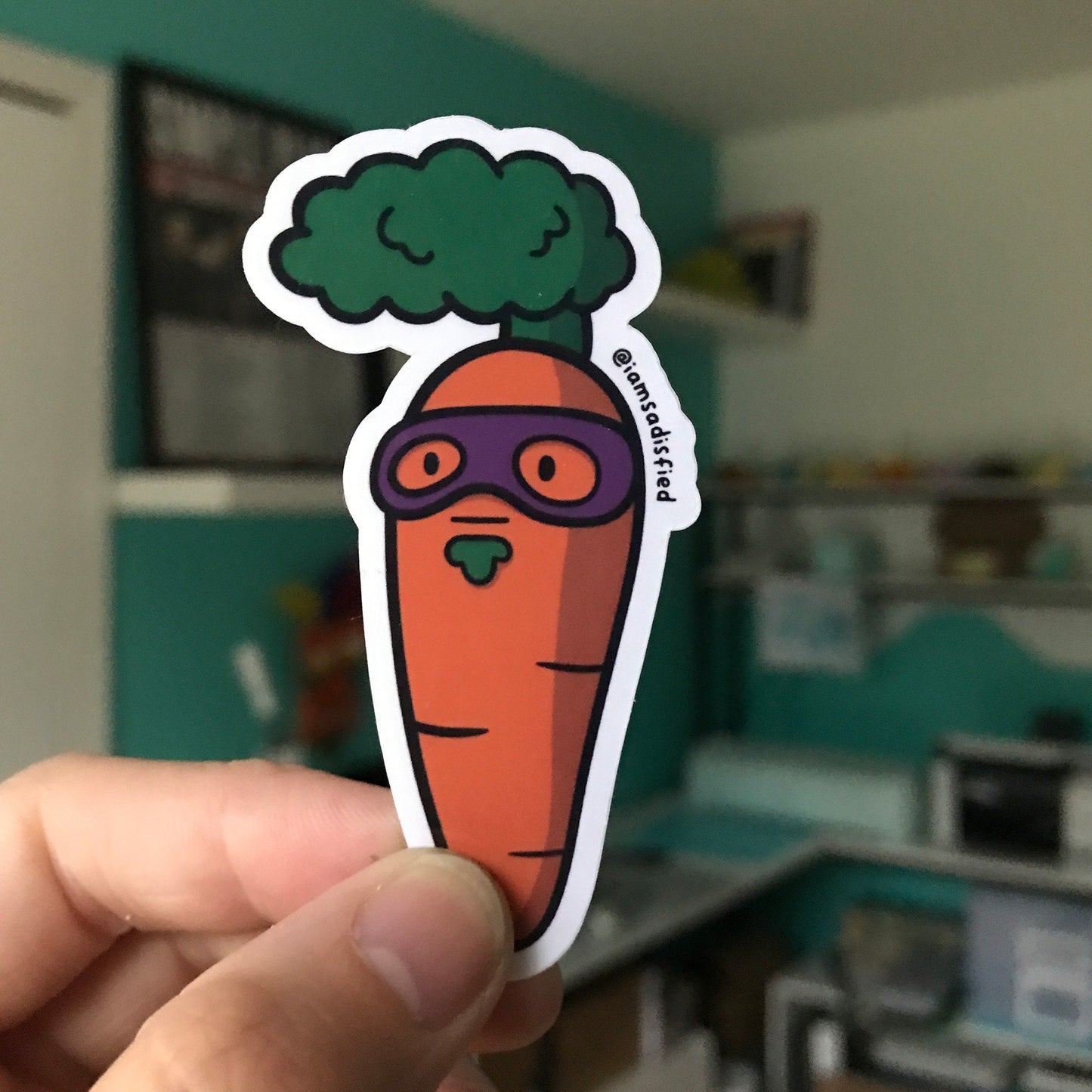 Pajama Sam Carrot Sticker