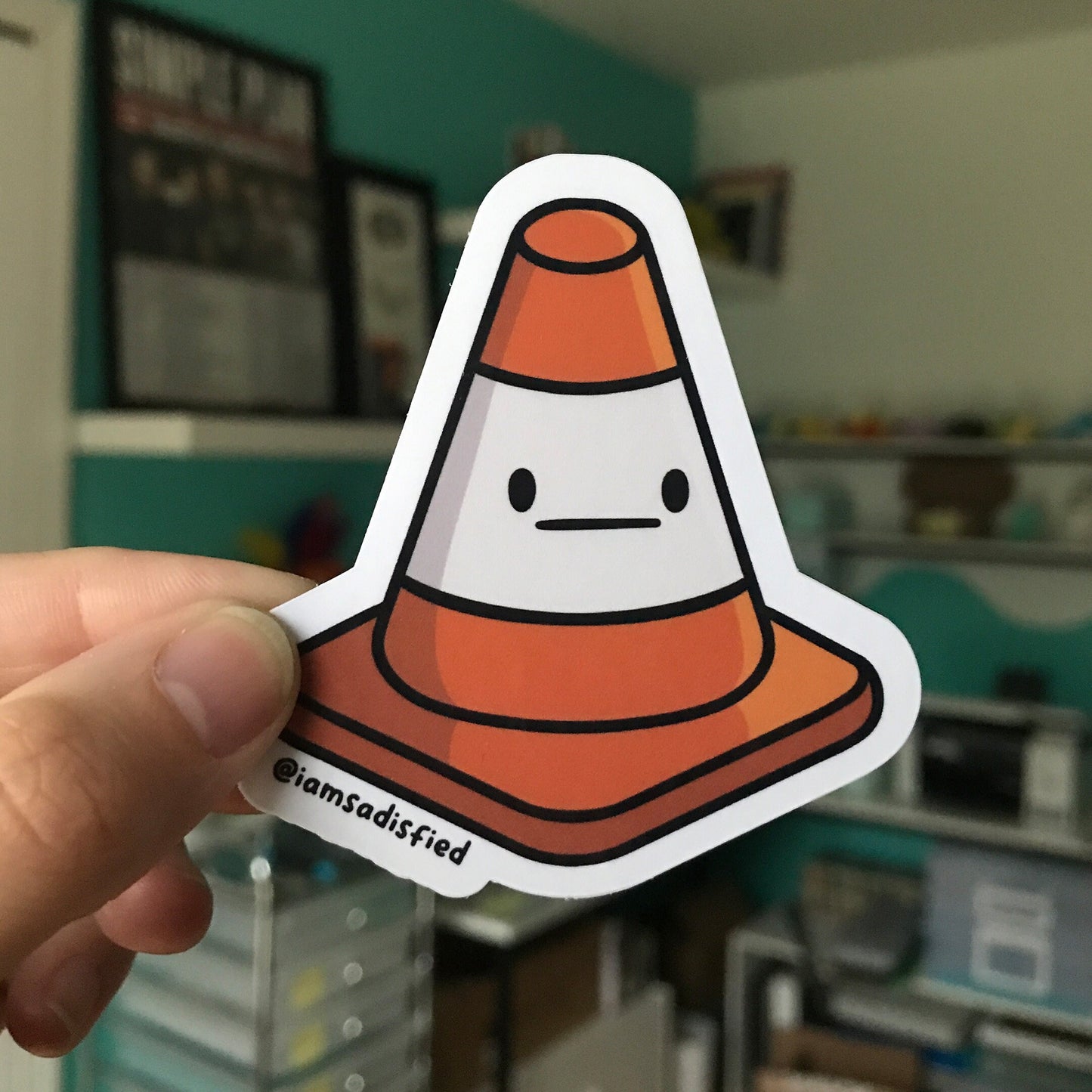 Traffic Cone Sticker