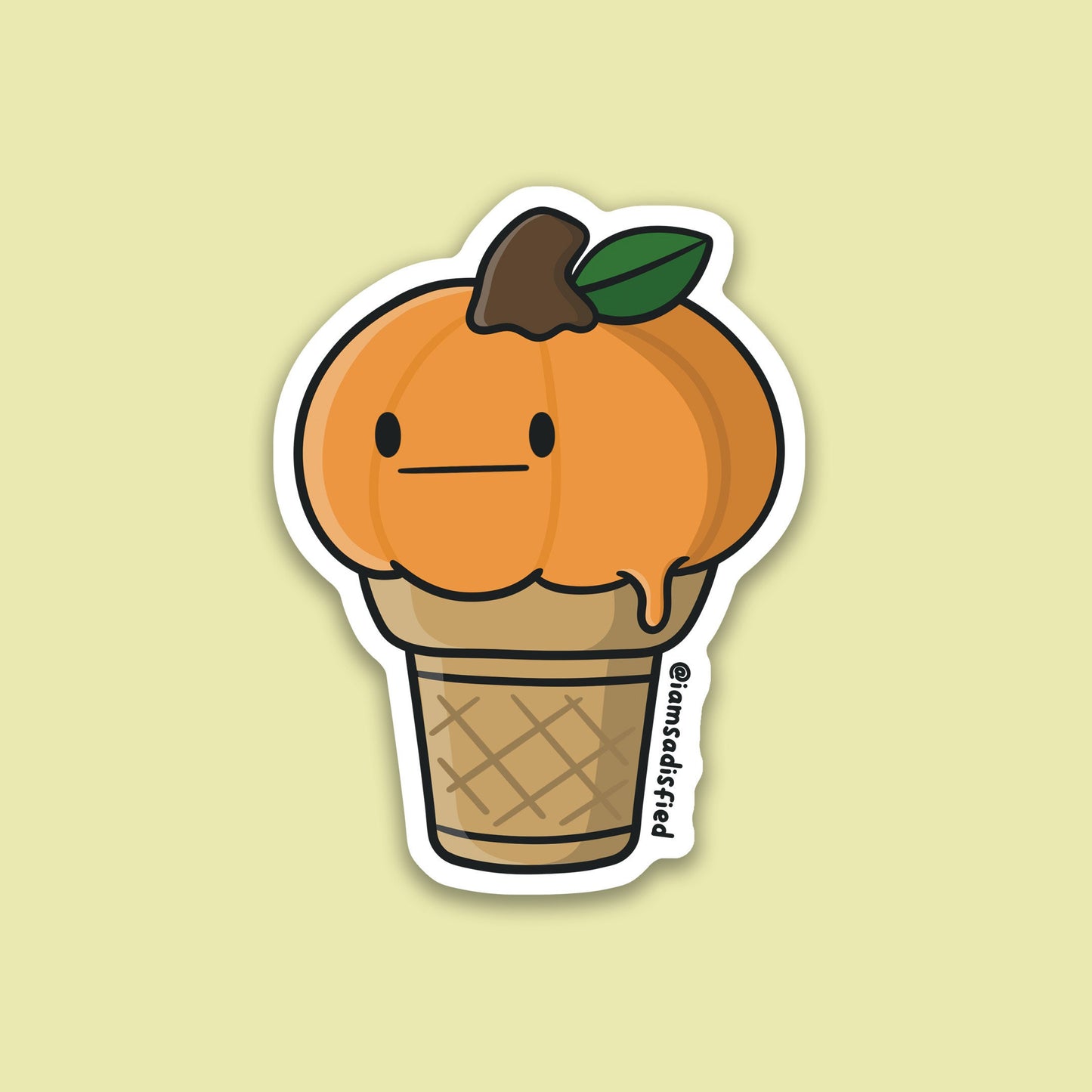 Pumpkin Ice Cream Sticker